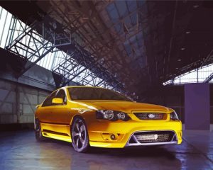 Yellow Ford Falcon F6 Diamond Painting