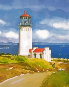 Aesthetic North Head Lighthouse Art Diamond Painting