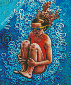 Aesthetic Swimmer Girl Diamond Painting