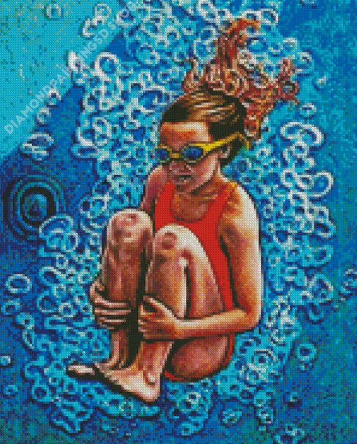 Aesthetic Swimmer Girl Diamond Painting