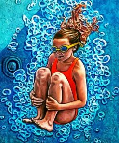 Aesthetic Swimmer Girl Diamond Painting