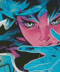 Aesthetic Ghost In the Shell Illustration Diamond Painting