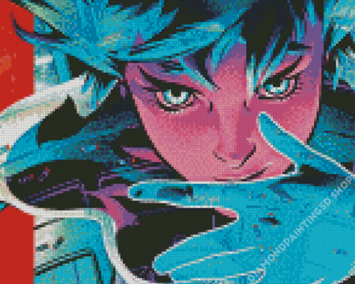 Aesthetic Ghost In the Shell Illustration Diamond Painting