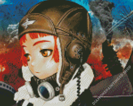 Anime Female Pilot Diamond Painting