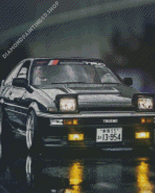 Black Toyota AE 86 Diamond Painting