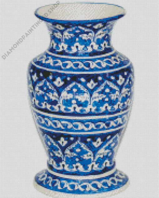 Blue Pottery Diamond Painting