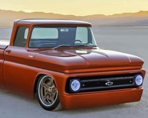 Brown C10 Chevy Truck Diamond Painting