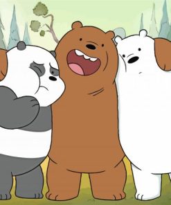 Characters Of We Bare Bears Animation Diamond Painting
