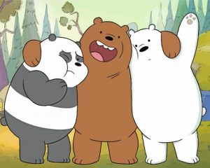 Characters Of We Bare Bears Animation Diamond Painting