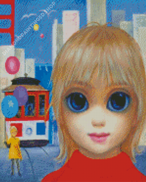 City Girl By Margaret Keane Diamond Painting