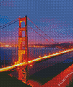 Golden Gate Bird At San Francisco Diamond Painting