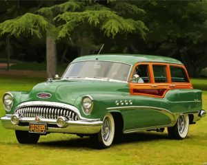 Green Buick Diamond Painting