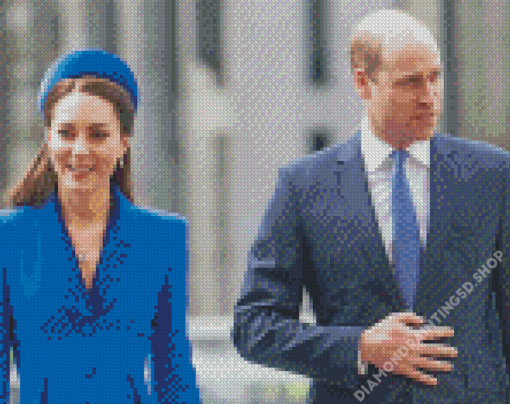 Kate Middleton And Prince William Diamond Painting