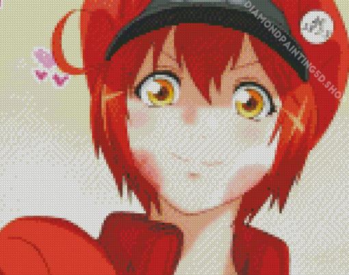 Red Blood Cells At Work Character Diamond Painting