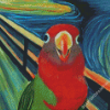 Red Lovebird Art Diamond Painting