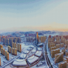 Snowy Jinan City Diamond Painting