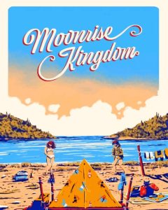 Vintage Moonrise Kingdom Poster Diamond Painting