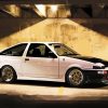 White Toyota AE86 Diamond Painting