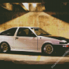 White Toyota AE86 Diamond Painting