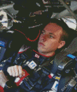 Alex Bowman Inside The Racing Car Diamond Painting