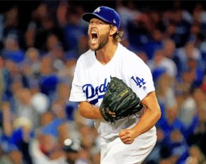 American Baseball Pitcher Clayton Kershaw Diamond Painting