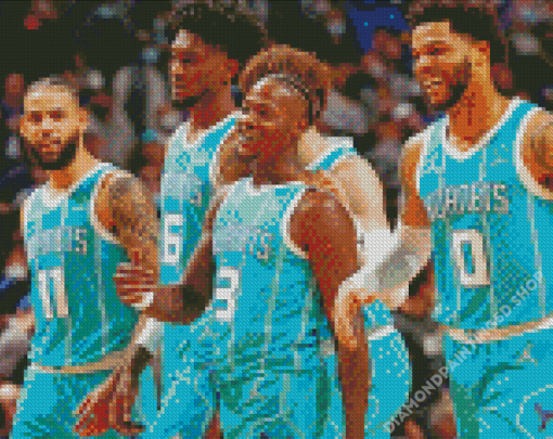 Basketball Players Charlotte Hornets Diamond Painting