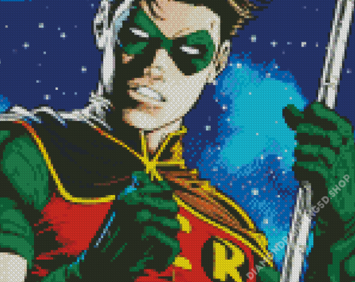 Batman And Robin Art Diamond Painting