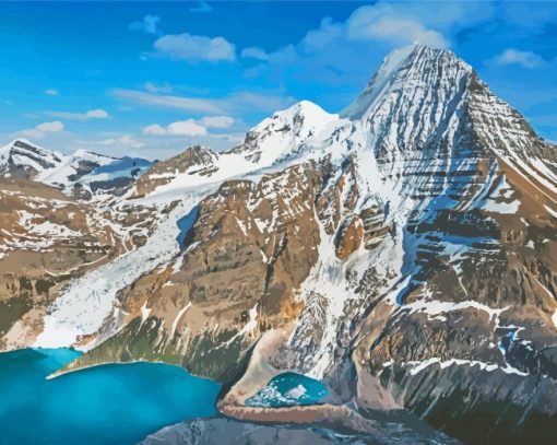 Mount Robson Berg Lake Diamond Painting
