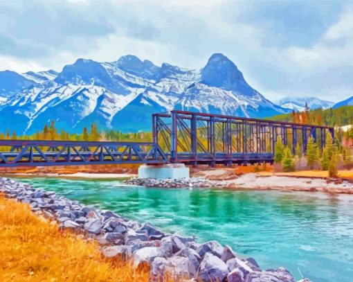 Canmore Engine Bridge Diamond Painting