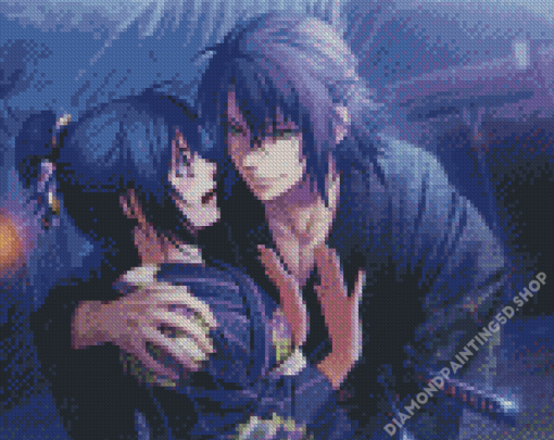 Chizuru And Souji Hakuouki Characters Diamond Painting