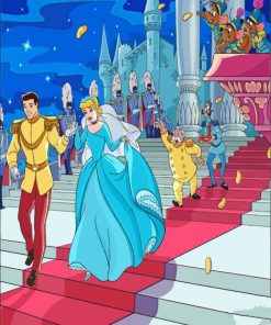 Cinderella And The Prince At Their Wedding Diamond Painting