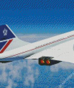 Concorde Plane Diamond Painting
