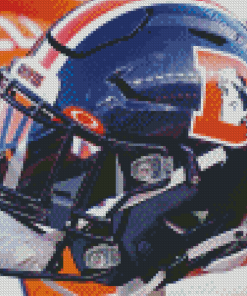 Denver Broncos Helmet Art Diamond Painting