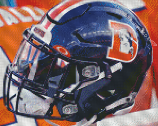 Denver Broncos Helmet Art Diamond Painting