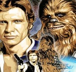 Han Solo And Chewie Star Wars Diamond Painting