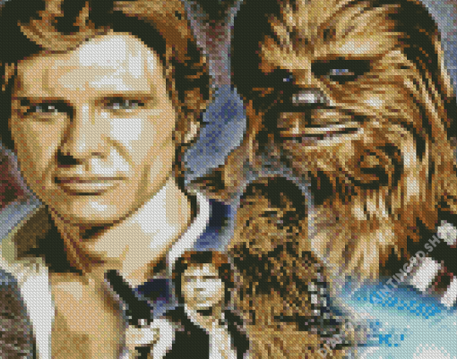 Han Solo And Chewie Star Wars Diamond Painting