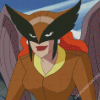 Hawkgirl Character Diamond Painting