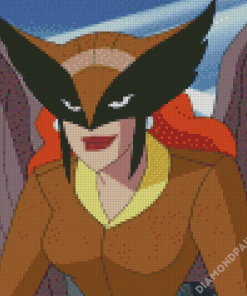 Hawkgirl Character Diamond Painting