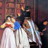 In The Library By Auguste Toulmouche Diamond Painting