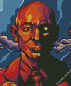 Jeff Bezos Art Illustration Diamond Painting