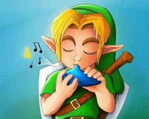 Link Playing The Ocarina Diamond Painting