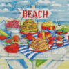 Picnic On The Beach Diamond Painting