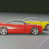 Red And Yellow 2010 Dodge Charger Diamond Painting