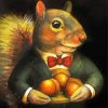 Squirrel Holding Acorns Diamond Painting