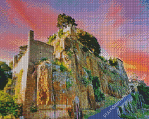 Sunset At Ceri Italy Diamond Painting