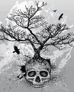 The Skull Tree Diamond Painting