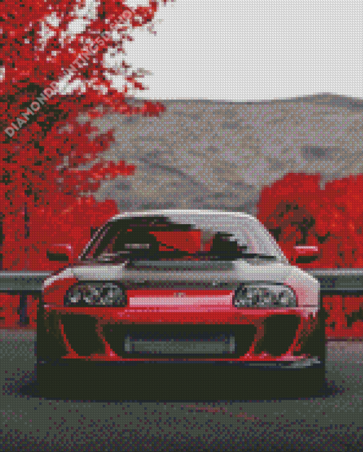 Toyota Supra MK4 Luxury Car Diamond Painting