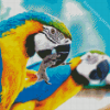 Two Parrots In Jungle Green With Blue Diamond Painting