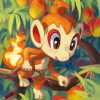 Aesthetic Chimchar Diamond Painting