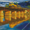 Alaska Railroad Reflection Diamond Painting